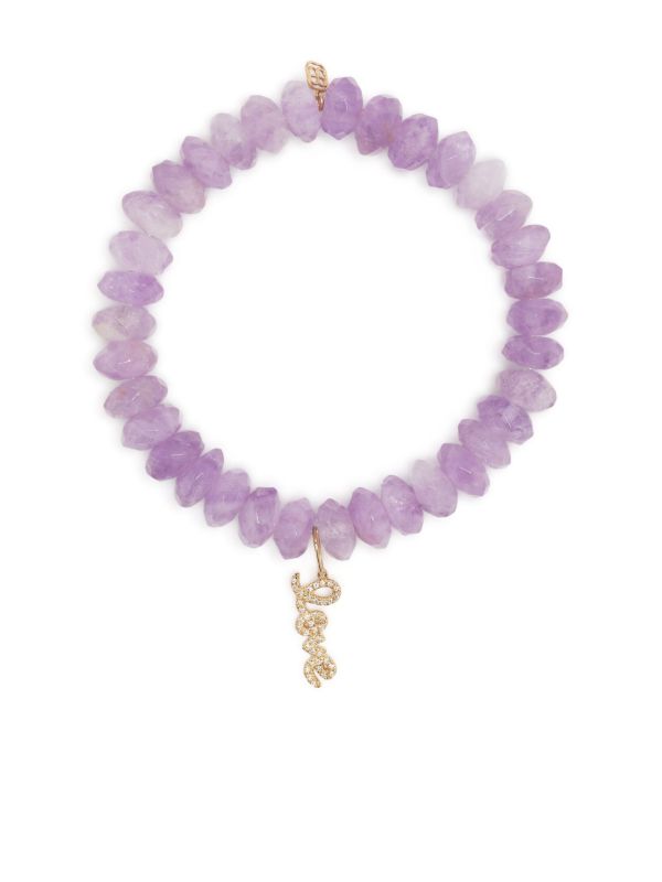 browns Sydney Evan 14K Yellow Gold Amethyst Beaded Bracelet | Browns Fine Bracelets