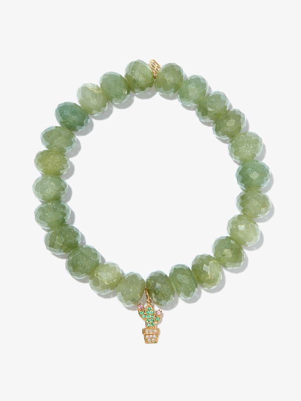 browns Sydney Evan 14K yellow gold Cactus opal diamond beaded bracelet | Browns Fine Bracelets