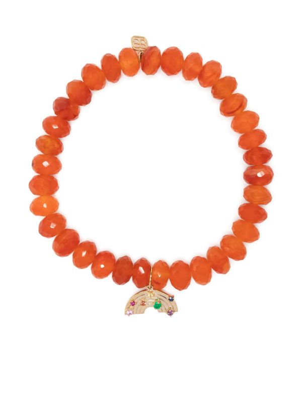 browns Sydney Evan 14K yellow gold carnelian bracelet | Browns Fine Bracelets