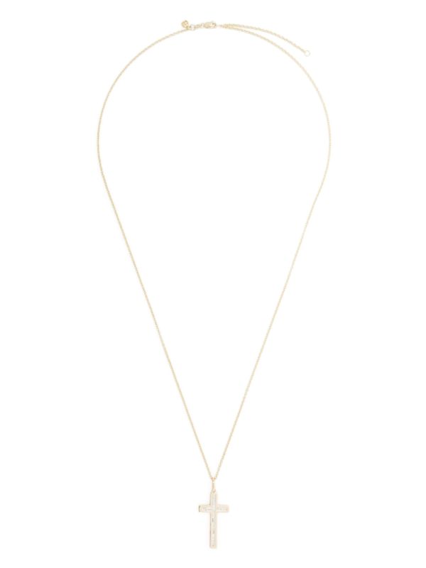 Browns Sydney Evan 14K Yellow Gold Cross Diamond Pendant Necklace | Browns Necklaces