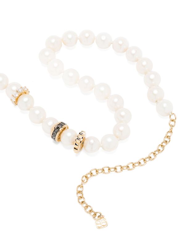 Browns Sydney Evan 14K Yellow Gold Diamond And Pearl Necklace | Browns Necklaces