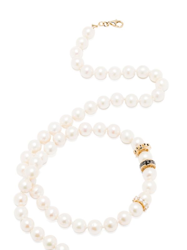 Browns Sydney Evan 14K Yellow Gold Diamond And Pearl Necklace | Browns Necklaces