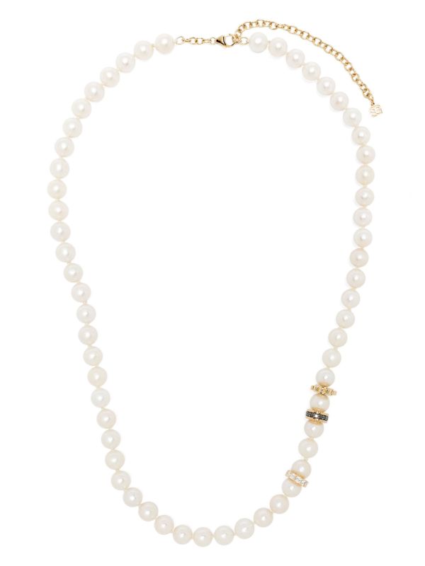 browns Sydney Evan 14K Yellow Gold Diamond And Pearl Necklace | Browns Necklaces