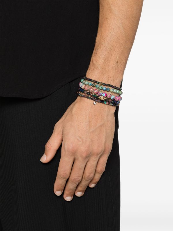 Browns Sydney Evan 14K Yellow Gold Diamond Opal Beaded Bracelet | Browns Bracelets