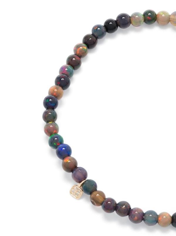 Browns Sydney Evan 14K Yellow Gold Diamond Opal Beaded Bracelet | Browns Bracelets