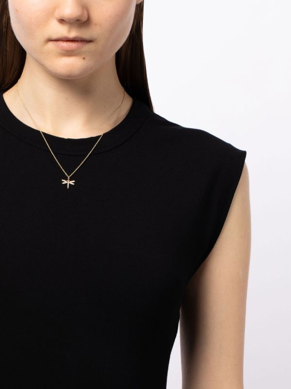 Browns Sydney Evan 14K Yellow Gold Dragonfly Diamond Necklace | Browns Fine Necklaces