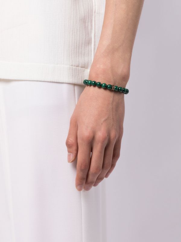 Browns Sydney Evan 14K Yellow Gold Eternity Malachite And Diamond Bracelet | Browns Bracelets