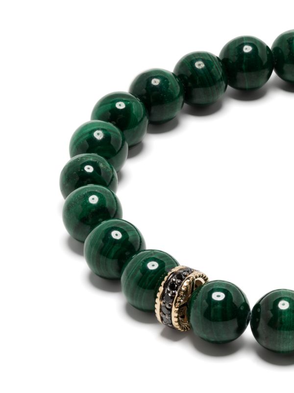 Browns Sydney Evan 14K Yellow Gold Eternity Malachite And Diamond Bracelet | Browns Bracelets