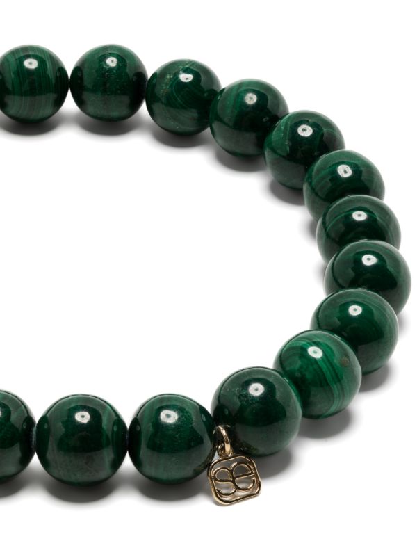 Browns Sydney Evan 14K Yellow Gold Eternity Malachite And Diamond Bracelet | Browns Bracelets