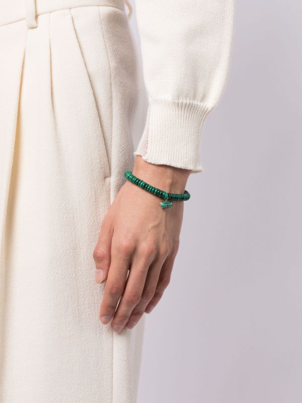 Browns Sydney Evan 14K Yellow Gold Evil Eye Malachite And Emerald Bracelet | Browns Bracelets