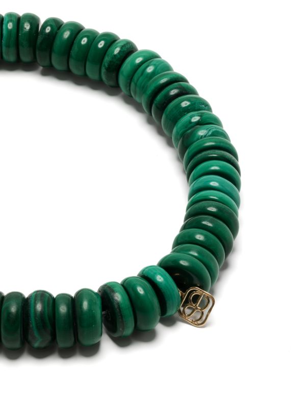 Browns Sydney Evan 14K Yellow Gold Evil Eye Malachite And Emerald Bracelet | Browns Bracelets