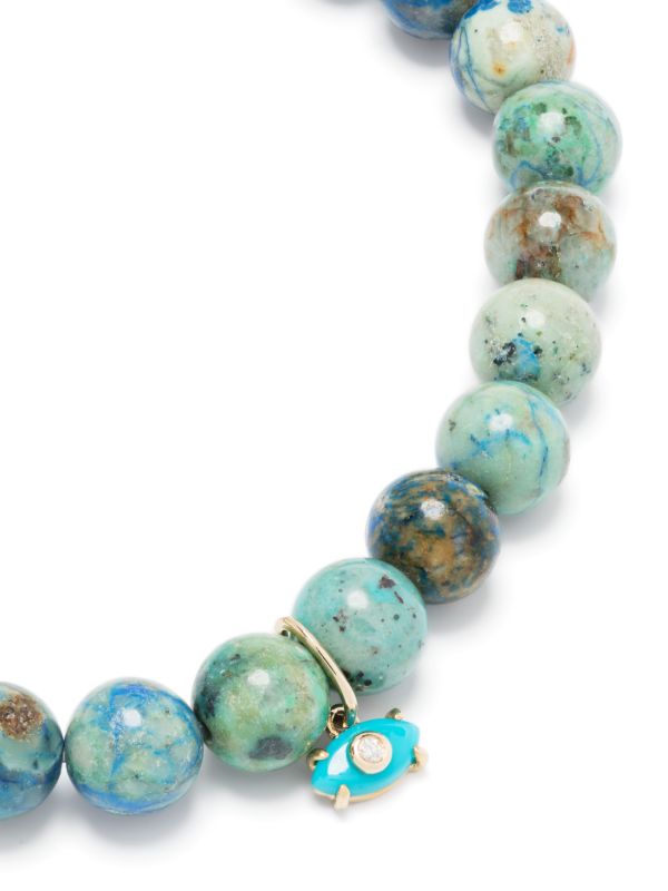 Browns Sydney Evan 14K Yellow Gold Evil Eye Turquoise Bracelet | Browns Bracelets