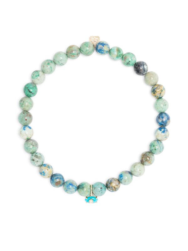 browns Sydney Evan 14K Yellow Gold Evil Eye Turquoise Bracelet | Browns Bracelets