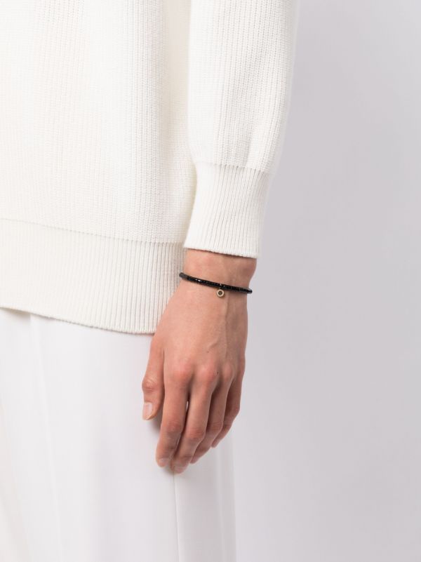 Browns Sydney Evan 14K Yellow Gold Fluted Station Agate And Diamond Bracelet | Browns Bracelets