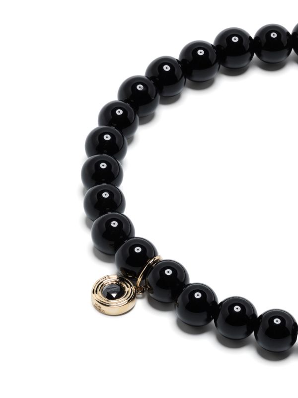 Browns Sydney Evan 14K Yellow Gold Fluted Station Onyx And Diamond Bracelet | Browns Bracelets