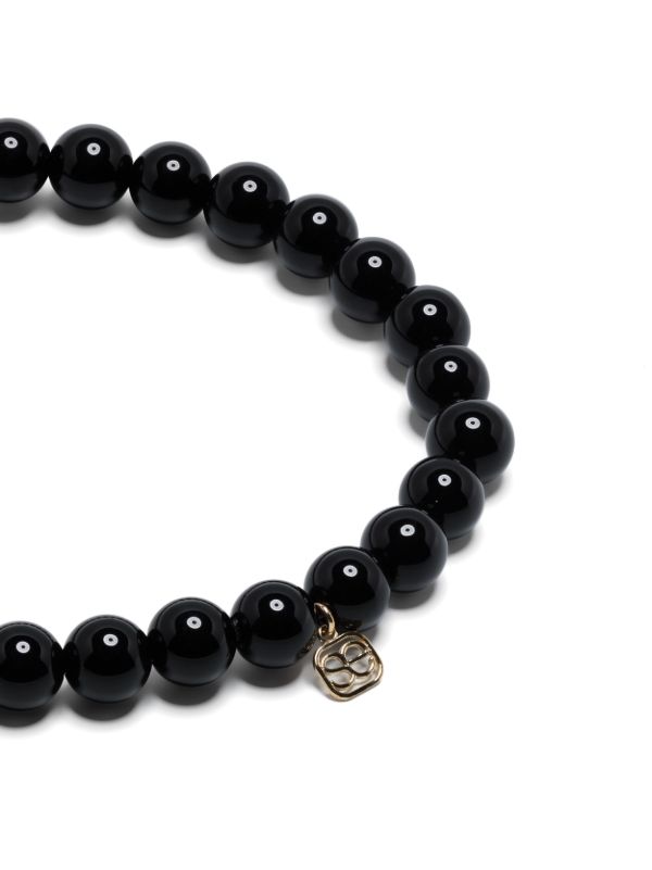 Browns Sydney Evan 14K Yellow Gold Fluted Station Onyx And Diamond Bracelet | Browns Bracelets