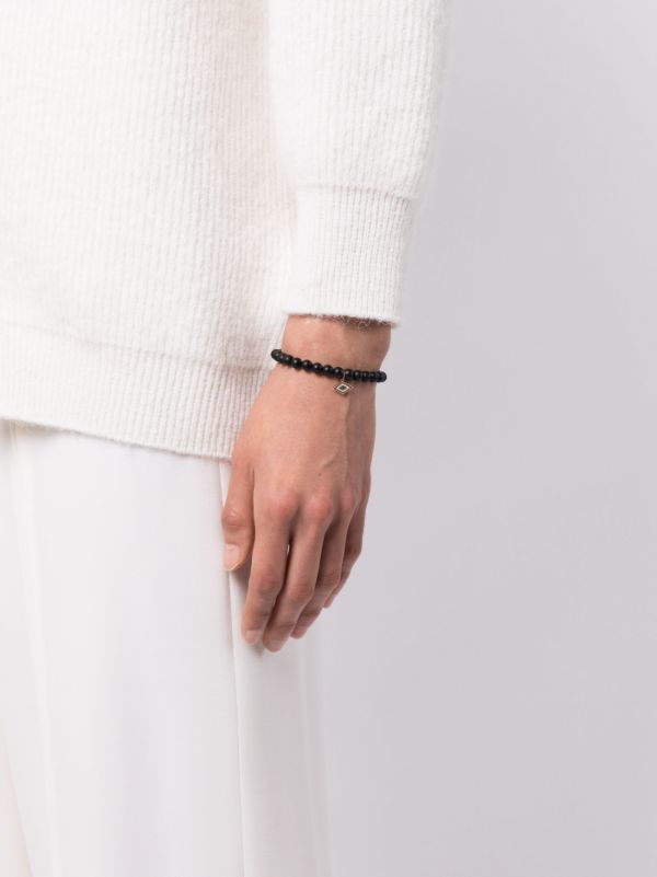 Browns Sydney Evan 14K Yellow Gold Groovy Eye Onyx And Diamond Bracelet | Browns Bracelets