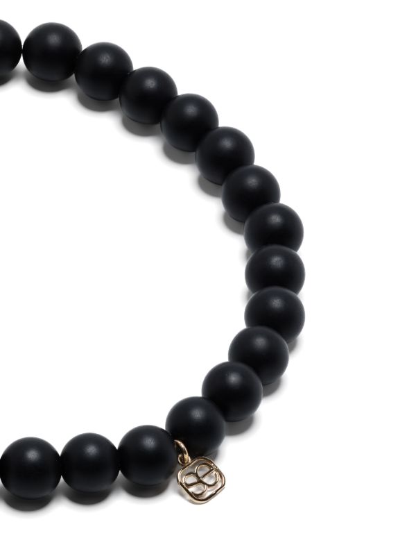 Browns Sydney Evan 14K Yellow Gold Groovy Eye Onyx And Diamond Bracelet | Browns Bracelets