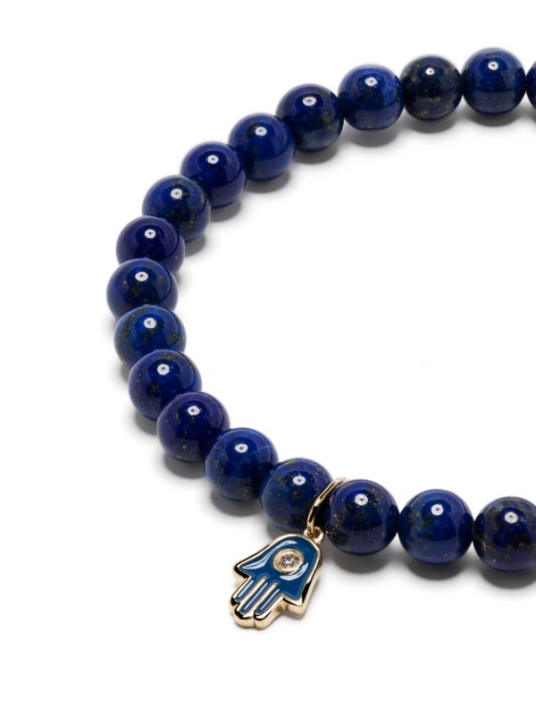 Browns Sydney Evan 14K Yellow Gold Hamsa Lapis Lazuli And Diamond Bracelet | Browns Bracelets
