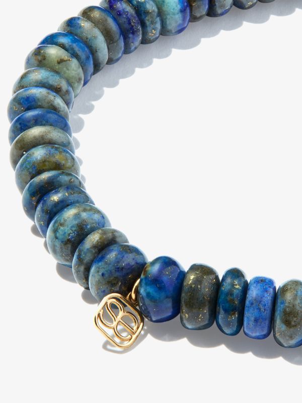 Browns Sydney Evan 14K Yellow Gold Hamsa Lapis Lazuli Sapphire Beaded Bracelet | Browns Fine Bracelets