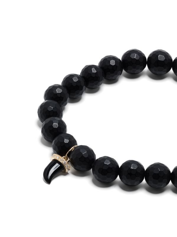 Browns Sydney Evan 14K Yellow Gold Horn Onyx And Diamond Bracelet | Browns Bracelets
