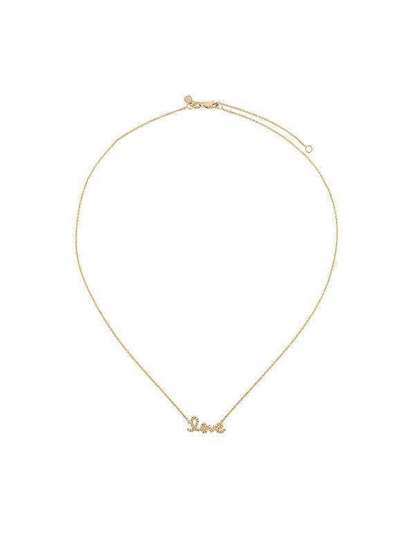 browns Sydney Evan 14K Yellow Gold Love Diamond Necklace | Browns Fine Necklaces