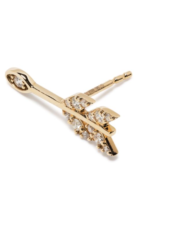 Browns Sydney Evan 14K Yellow Gold Marquis Eye Arrow Stud Earrings | Browns Fine Earrings