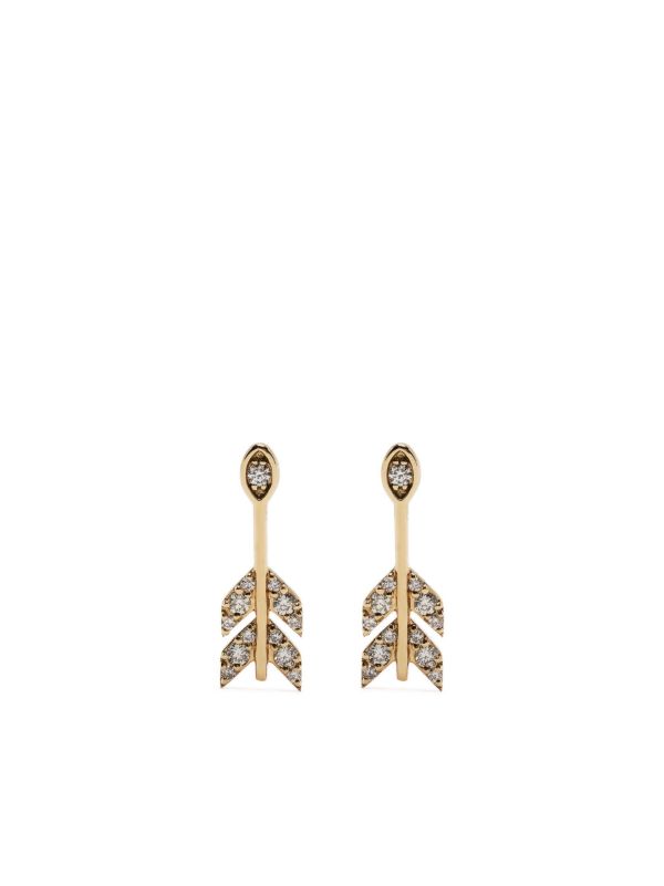 browns Sydney Evan 14K Yellow Gold Marquis Eye Arrow Stud Earrings | Browns Fine Earrings