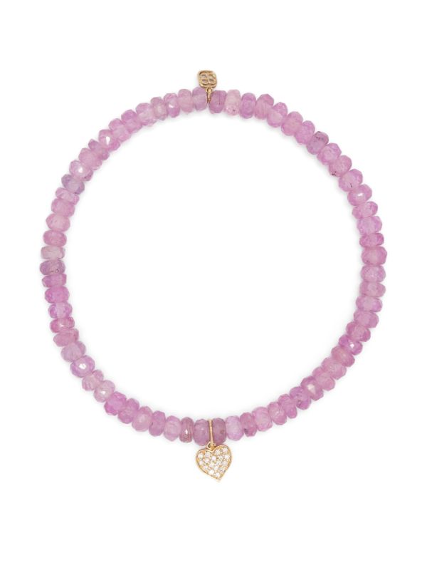 browns Sydney Evan 14K Yellow Gold Playing Card Heart Sapphire Bracelet | Browns Bracelets
