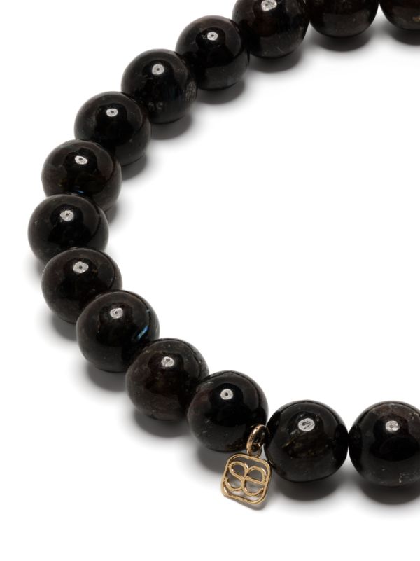 Browns Sydney Evan 14K Yellow Gold Rondelle Hypersthene And Diamond Bracelet | Browns Bracelets
