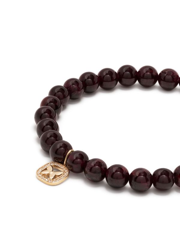 Browns Sydney Evan 14K Yellow Gold Ruby Beaded Bracelet | Browns Fine Bracelets