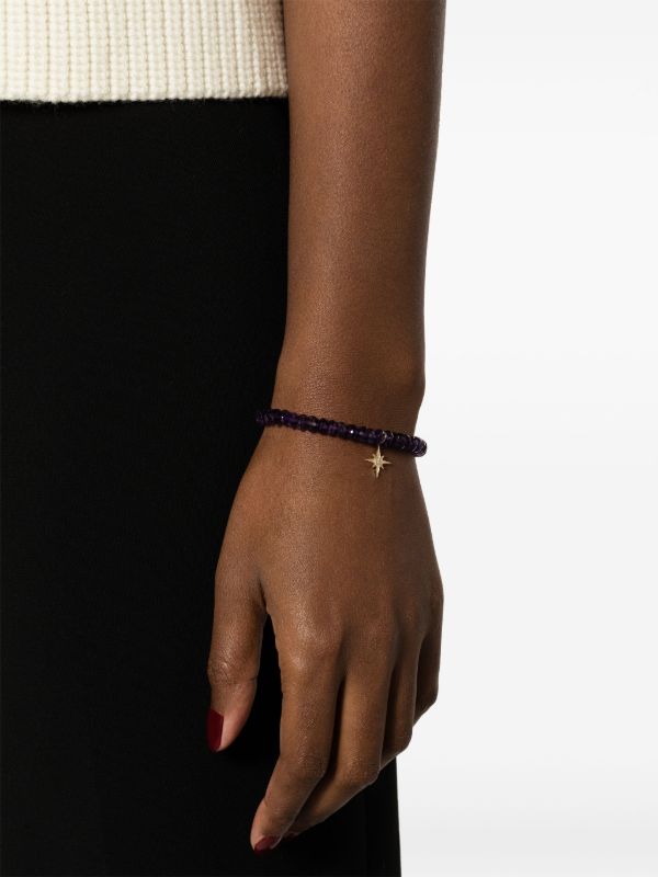 Browns Sydney Evan 14K Yellow Gold Starburst Amethyst And Diamond Bracelet | Browns Fine Bracelets