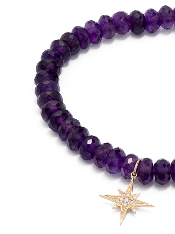 Browns Sydney Evan 14K Yellow Gold Starburst Amethyst And Diamond Bracelet | Browns Fine Bracelets