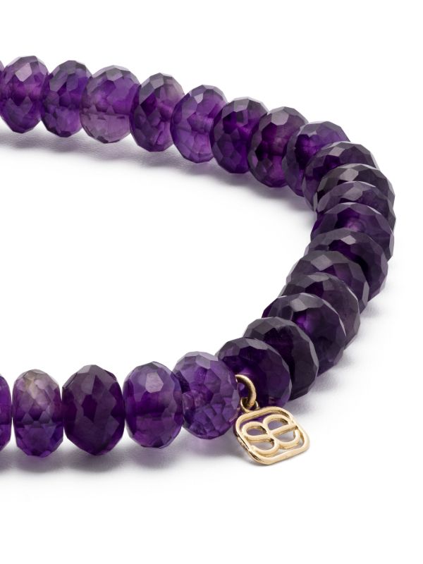 Browns Sydney Evan 14K Yellow Gold Starburst Amethyst And Diamond Bracelet | Browns Fine Bracelets