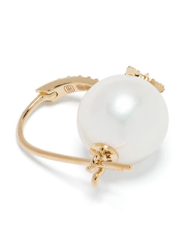Browns Sydney Evan 14K Yellow Gold Starburst Pearl And Diamond Drop Earrings | Browns Fine Earrings