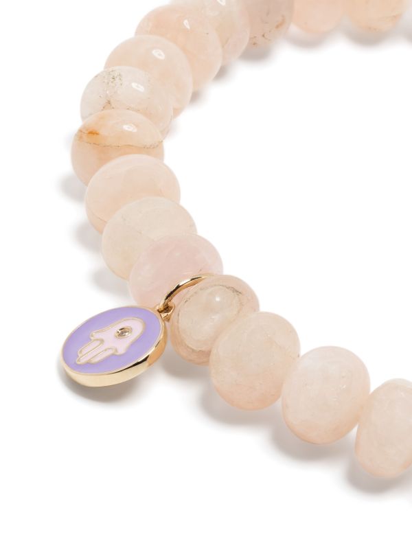 Browns Sydney Evan 14kt Gold And Diamond Morganite Bracelet | Browns Fine Bracelets