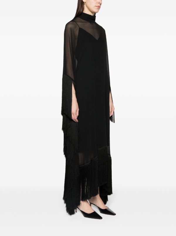 Browns Taller Marmo Black Mrs Ross Silk Kaftan | Browns Evening Dresses