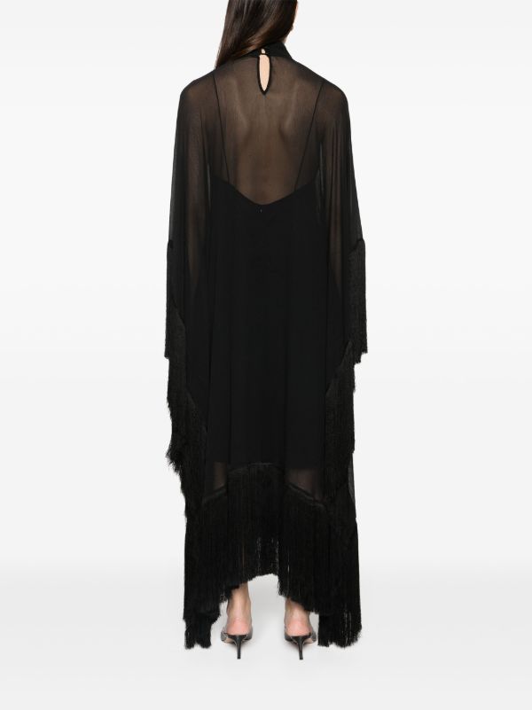 Browns Taller Marmo Black Mrs Ross Silk Kaftan | Browns Evening Dresses