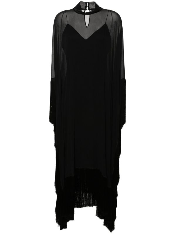 browns Taller Marmo Black Mrs Ross silk kaftan | Browns Evening Dresses