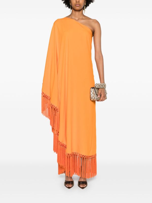 Browns Taller Marmo Orange Spritz One Shoulder Dress | Browns Cocktail & Party Dresses