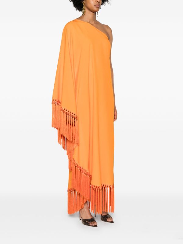 Browns Taller Marmo Orange Spritz One Shoulder Dress | Browns Cocktail & Party Dresses