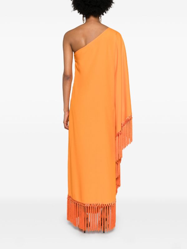 Browns Taller Marmo Orange Spritz One Shoulder Dress | Browns Cocktail & Party Dresses