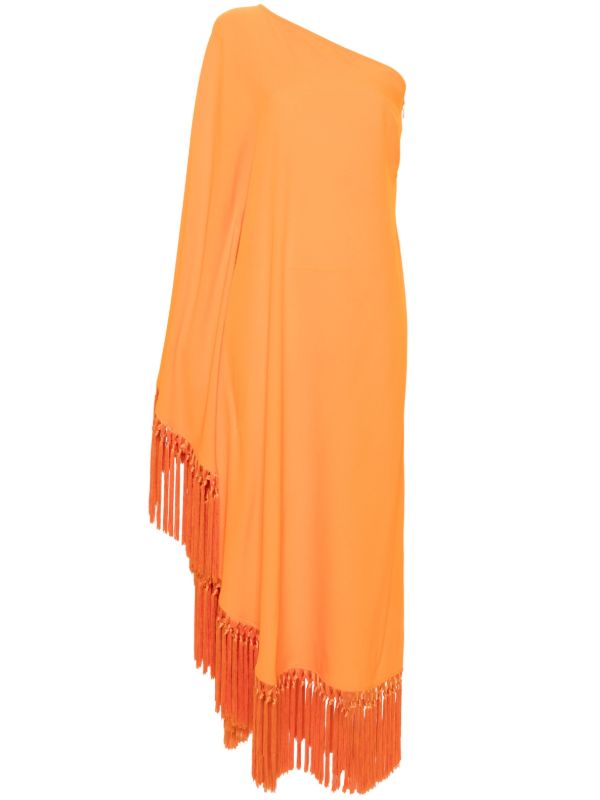 browns Taller Marmo Orange Spritz One Shoulder Dress | Browns Cocktail & Party Dresses