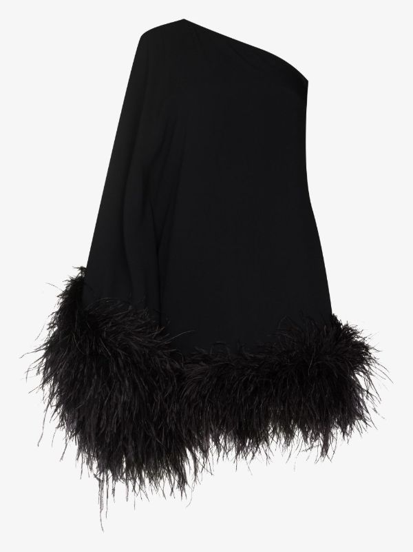 browns Taller Marmo Piccolo Ubud Feather-Trim Mini Dress | Browns Cocktail & Party Dresses
