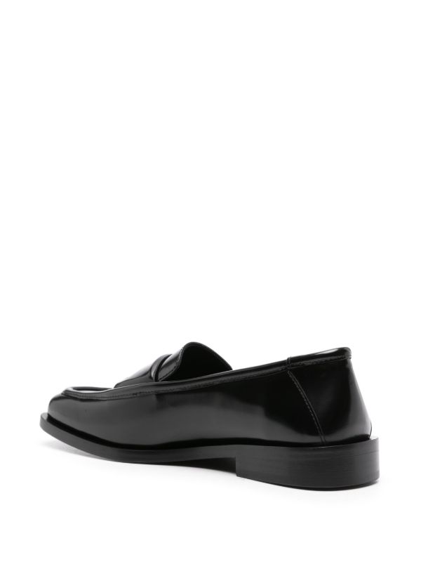 Browns The Attico Black High-Shine Leather Loafers | Browns Loafers