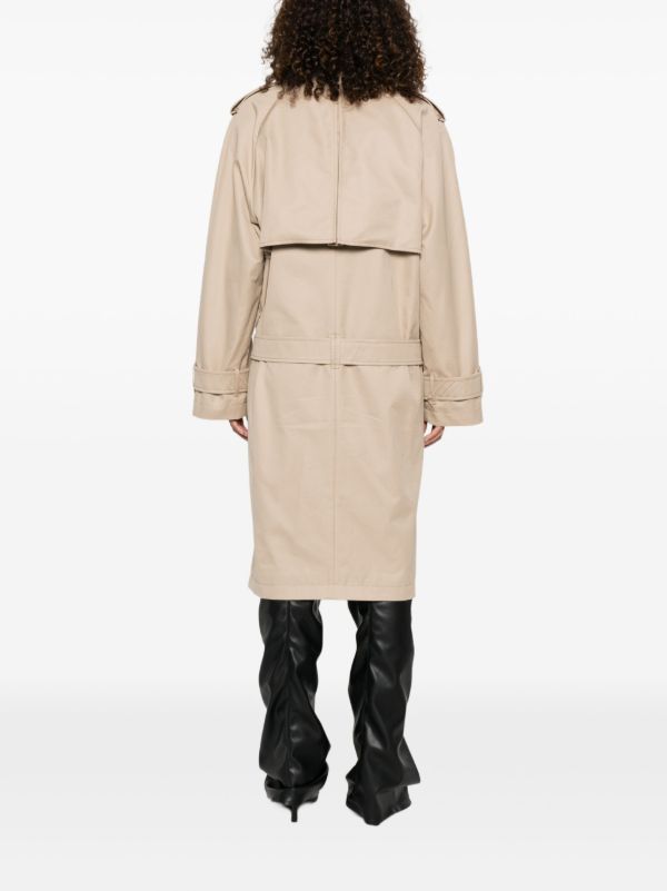 Browns The Attico Double-breasted Trench Coat | Browns Double Breasted & Peacoats