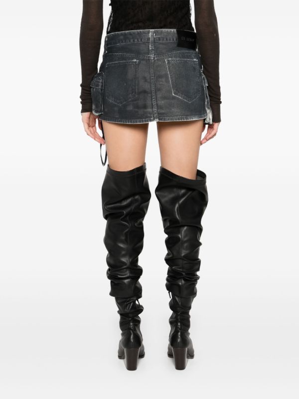 Browns The Attico Fay Mini Skirt | Browns Denim Skirts