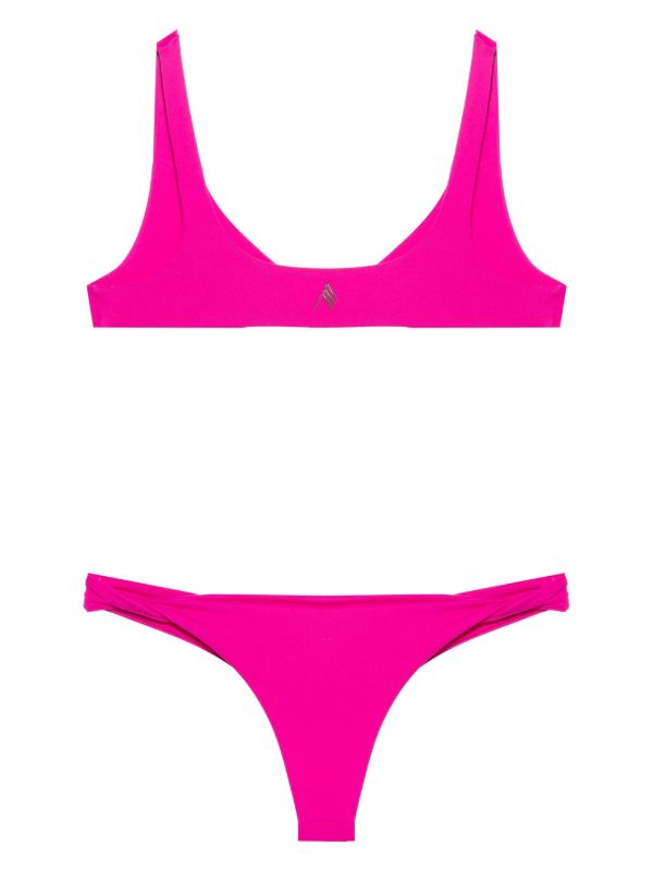 Browns The Attico Pink Twisted Bikini | Browns Bikinis