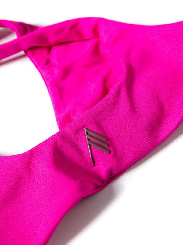 Browns The Attico Pink Twisted Bikini | Browns Bikinis