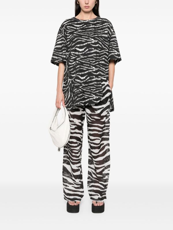 Browns The Attico Zebra-print Trousers | Browns Wide-Leg Pants